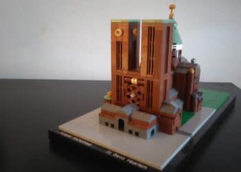 Hoofddorper maakt Lego-model Bavo Kathedraal
