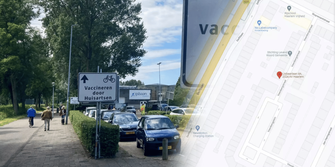 Straat vol met verdwaalde teststraatbezoekers door ‘navigatiefoutje’