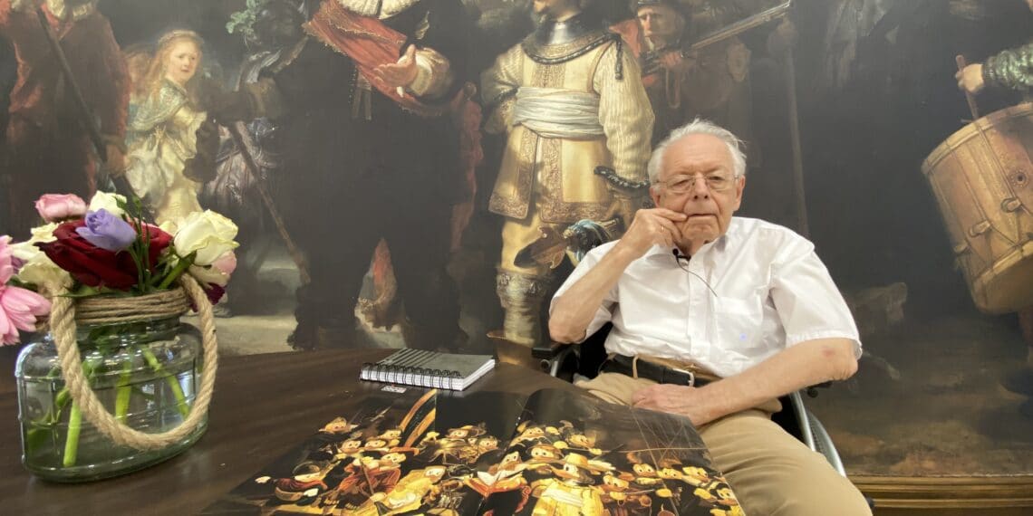 Meneer ‘Rembrandt’ Balm (82) tekende duckwacht voor Donald Duck: “Oude tijden herleven”