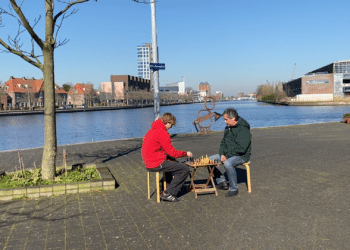 Schaakpark op nu lege Max Euweplein in Waarderpolder: “Hier moet geschaakt worden”