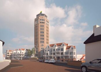 Architect Draisma over de iconische watertoren in Zandvoort: “Beetje bij beetje kom je erachter dat er steeds meer moet gebeuren”