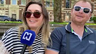 Bootje met Oekraïense vluchtelingen vaart door grachten: “Even oorlog vergeten”