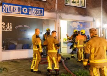 Veel rook bij korte brand in stomerij Generaal Spoorlaan