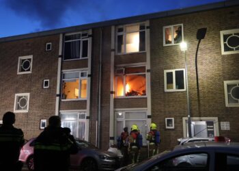 Brand in appartementencomplex A.C. Krusemanstraat in Haarlem-Oost