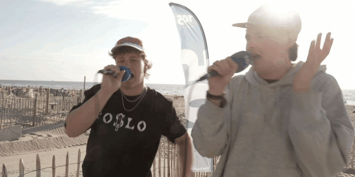 105 Aan Zee: rapgroep Poslo gaat los tijdens optreden op strand